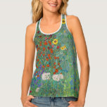 Gustav Klimt - Country Garden with Sunflowers Singlet<br><div class="desc">Country Garden with Sunflowers / Farm Garden with Sunflowers - Gustav Klimt in 1905-1906</div>