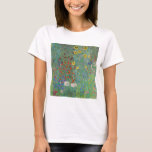 Gustav Klimt - Country Garden with Sunflowers T-Shirt<br><div class="desc">Country Garden with Sunflowers / Farm Garden with Sunflowers - Gustav Klimt in 1905-1906</div>