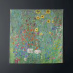 Gustav Klimt - Country Garden with Sunflowers Tapestry<br><div class="desc">Country Garden with Sunflowers / Farm Garden with Sunflowers - Gustav Klimt in 1905-1906</div>