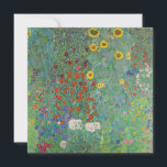Gustav Klimt - Country Garden with Sunflowers Thank You Card<br><div class="desc">Country Garden with Sunflowers / Farm Garden with Sunflowers - Gustav Klimt in 1905-1906</div>