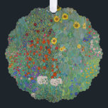 Gustav Klimt - Country Garden with Sunflowers Tree Decoration Card<br><div class="desc">Country Garden with Sunflowers / Farm Garden with Sunflowers - Gustav Klimt in 1905-1906</div>