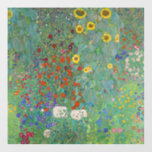 Gustav Klimt - Country Garden with Sunflowers Wall Decal<br><div class="desc">Country Garden with Sunflowers / Farm Garden with Sunflowers - Gustav Klimt in 1905-1906</div>