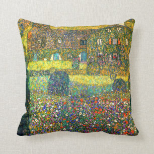 Gustav Klimt: Country House at the Attersee Cushion