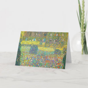 Gustav Klimt Country House by the Attersee Card