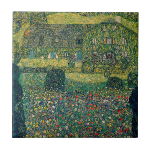 Gustav Klimt - Country House by the Attersee Ceramic Tile