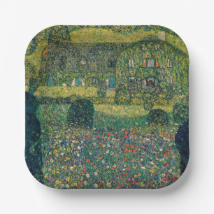 Gustav Klimt - Country House by the Attersee Paper Plate