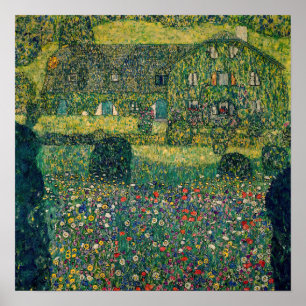 Gustav Klimt - Country House by the Attersee Poster