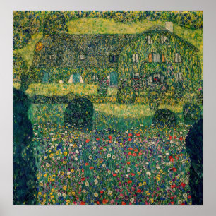 Gustav Klimt - Country House by the Attersee Poster