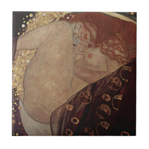 Gustav Klimt  - Danae - Beautiful Artwork Ceramic Tile
