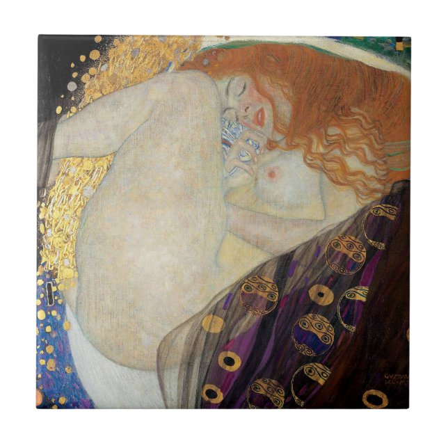 Gustav Klimt - Danae Ceramic Tile (Front)