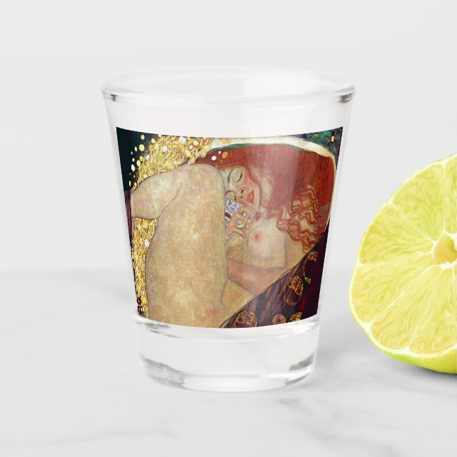 Gustav Klimt , "Danae" Shot Glass (Front)