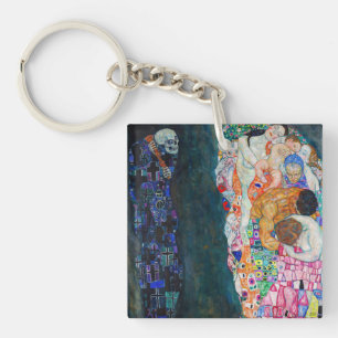 Gustav Klimt - Death and Life Key Ring