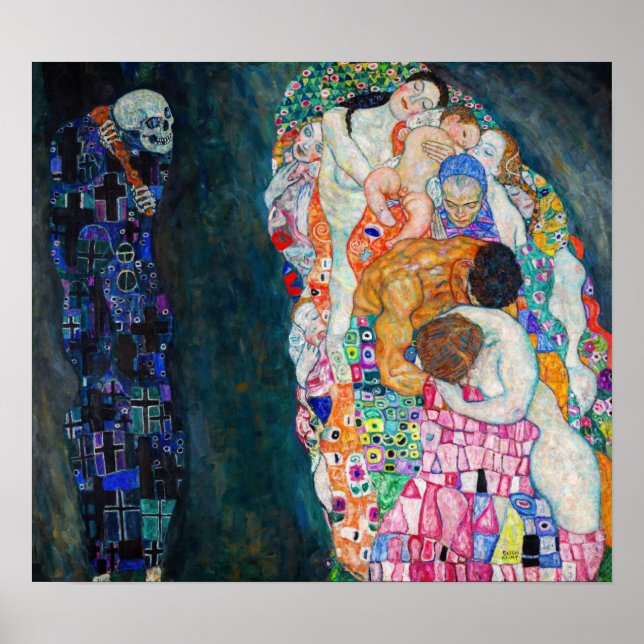 Gustav Klimt - Death and Life Poster (Front)