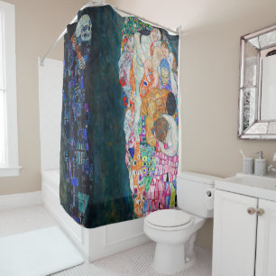 Gustav Klimt - Death and Life Shower Curtain