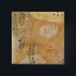 Gustav Klimt | Detail of Water Serpents I 15 Cm Square Badge<br><div class="desc">Detail of Water Serpents I  by Gustav Klimt � Bridgeman Images</div>