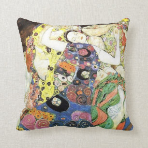 Gustav Klimt Die Jungfrauen Cushion