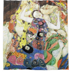 Gustav Klimt Die Jungfrauen Shower Curtain