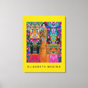 Gustav Klimt & Elizabeth ~ 32X24 1.5 Thick Canvas Print