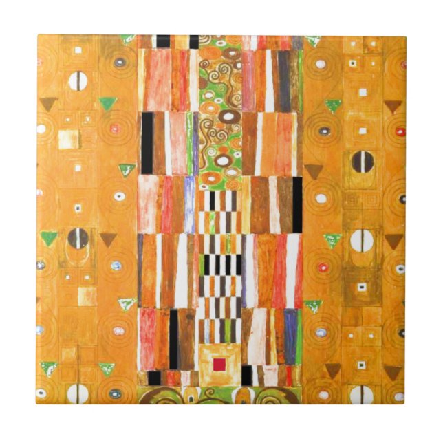 Gustav Klimt End of the Wall Tile (Front)