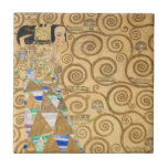 Gustav Klimt - Expectation, Stoclet Frieze Ceramic Tile<br><div class="desc">The Tree of Life,  Stoclet Frieze,  Expectation - Gustav Klimt,  Cardboard,  1909</div>