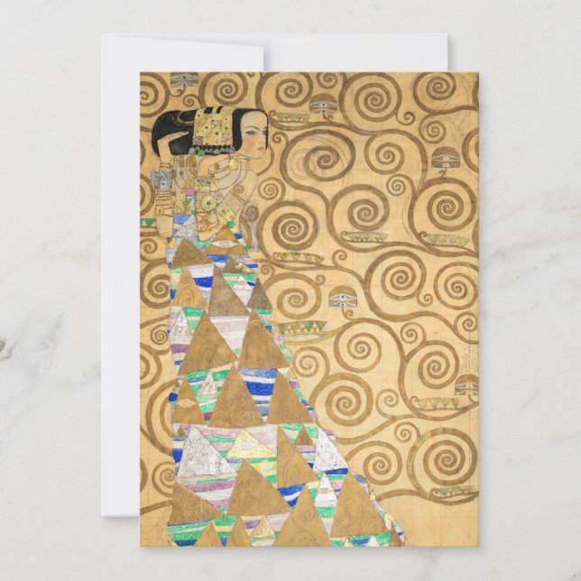 Gustav Klimt - Expectation, Stoclet Frieze Invitation (Front)