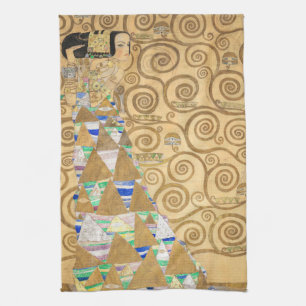 Gustav Klimt - Expectation, Stoclet Frieze Tea Towel