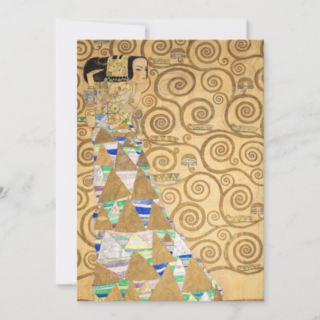Gustav Klimt - Expectation, Stoclet Frieze Thank You Card (Front)