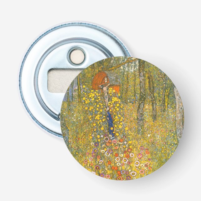 Gustav Klimt Farm Garden with Crucifix Bottle Opener (Front)
