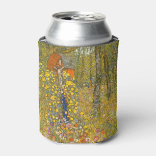Gustav Klimt Farm Garden with Crucifix Can Cooler