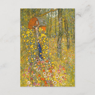 Gustav Klimt Farm Garden with Crucifix Enclosure Card