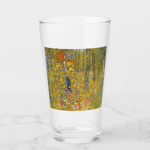 Gustav Klimt Farm Garden with Crucifix Glass