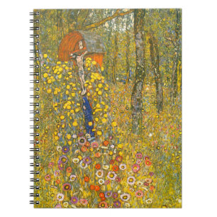 Gustav Klimt Farm Garden with Crucifix Notebook