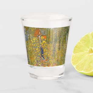 Gustav Klimt Farm Garden with Crucifix Shot Glass