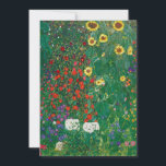 Gustav Klimt - Farm Garden with Sunflowers<br><div class="desc">Gustav Klimt - Farm Garden with Sunflowers</div>