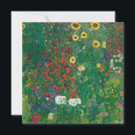 Gustav Klimt - Farm Garden with Sunflowers Holiday Card<br><div class="desc">Gustav Klimt - Farm Garden with Sunflowers</div>