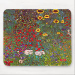 Gustav Klimt Farm Garden with Sunflowers Mouse Pad<br><div class="desc">Gustav Klimt Farm Garden with Sunflowers mouse pad. Oil painting on canvas from 1905-06. Though Klimt is most recognised for his gold period that produced classic works like The Kiss and Portrait of Adele Bloch Bauer, the artist also produced some tremendously charming landscape paintings. Garden Farm with Sunflowers features a...</div>