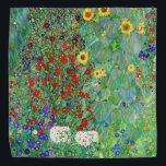 Gustav Klimt Farm Garden With Sunflowers Painting Bandana<br><div class="desc">Gustav Klimt Farm Garden With Sunflowers Floral Vintage Art Nouveau Painting</div>