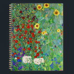 Gustav Klimt Farm Garden With Sunflowers Painting Notebook<br><div class="desc">Gustav Klimt Farm Garden With Sunflowers Floral Vintage Art Nouveau Painting</div>