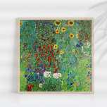 Gustav Klimt Farm Garden With Sunflowers Painting Poster<br><div class="desc">Gustav Klimt Farm Garden With Sunflowers Floral Vintage Art Nouveau Painting</div>