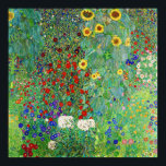Gustav Klimt Farm Garden With Sunflowers Painting Poster<br><div class="desc">Gustav Klimt Farm Garden With Sunflowers Floral Vintage Art Nouveau Painting</div>