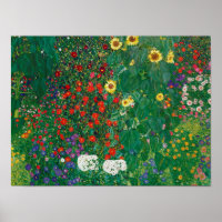 Gustav Klimt - Farm Garden with Sunflowers