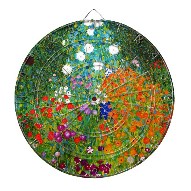 Gustav Klimt , "Farmhouse garden" Dartboard (Front)