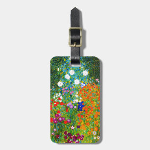 Gustav Klimt , "Farmhouse garden" Luggage Tag