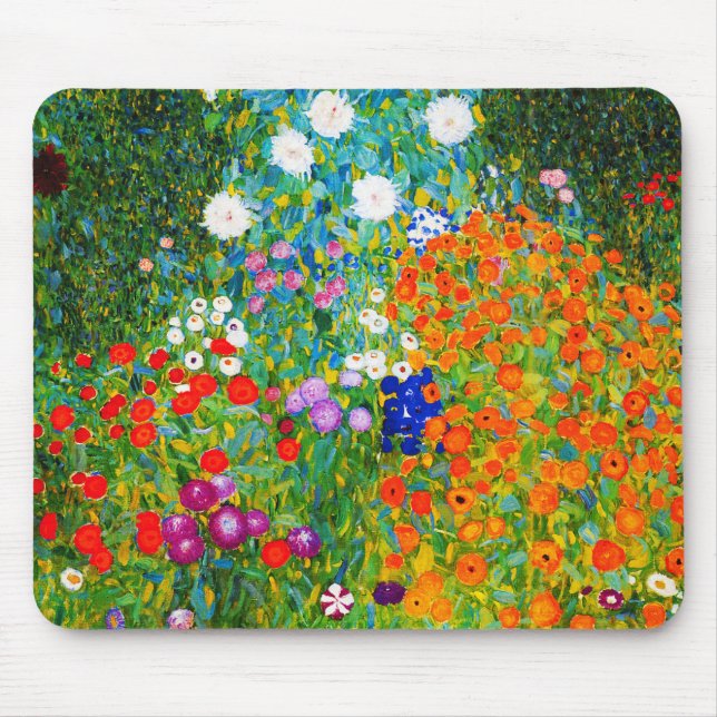 Gustav Klimt , “ Farmhouse garden ” Mouse Pad (Front)