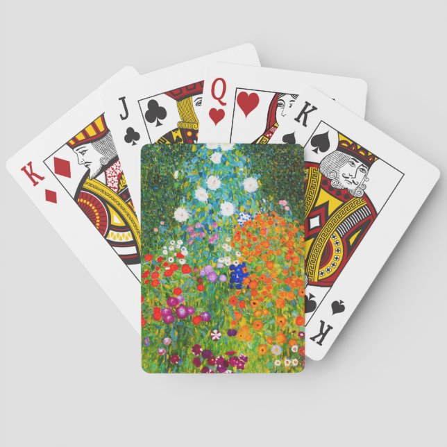 Gustav Klimt , “ Farmhouse garden ” Playing Cards (Back)