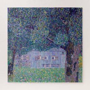 Gustav Klimt - Farmhouse in Upper Austria Jigsaw Puzzle