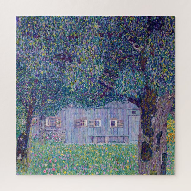 Gustav Klimt - Farmhouse in Upper Austria Jigsaw Puzzle (Vertical)