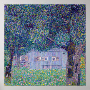 Gustav Klimt - Farmhouse in Upper Austria Poster