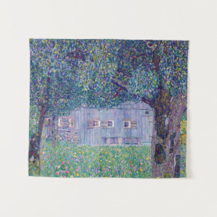 Gustav Klimt - Farmhouse in Upper Austria Tapestry