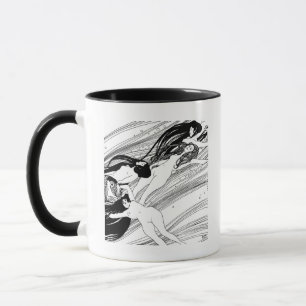 Gustav Klimt - Fish Blood Surreal Japanese Art Mug